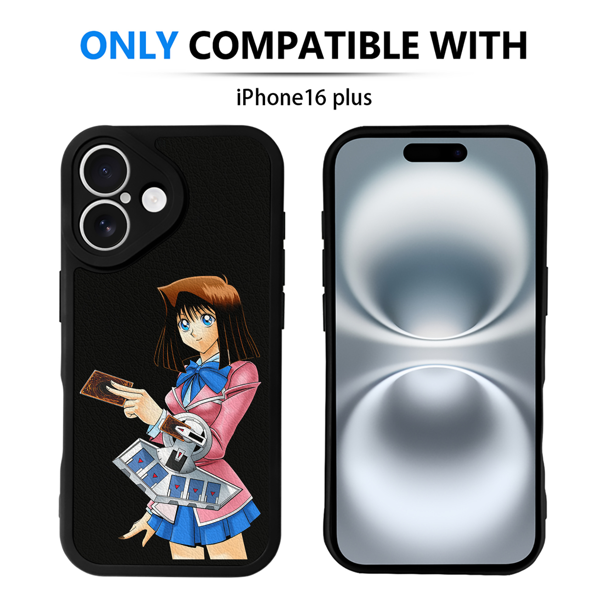 遊☆戯☆王 Yu-Gi-Oh! 【iPhone 16シリーズ対応】シリコンスマホケース（レザー調） 材質：シリコン
